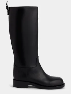 Cheap BOTTES EN CUIR LISSE Chaussures