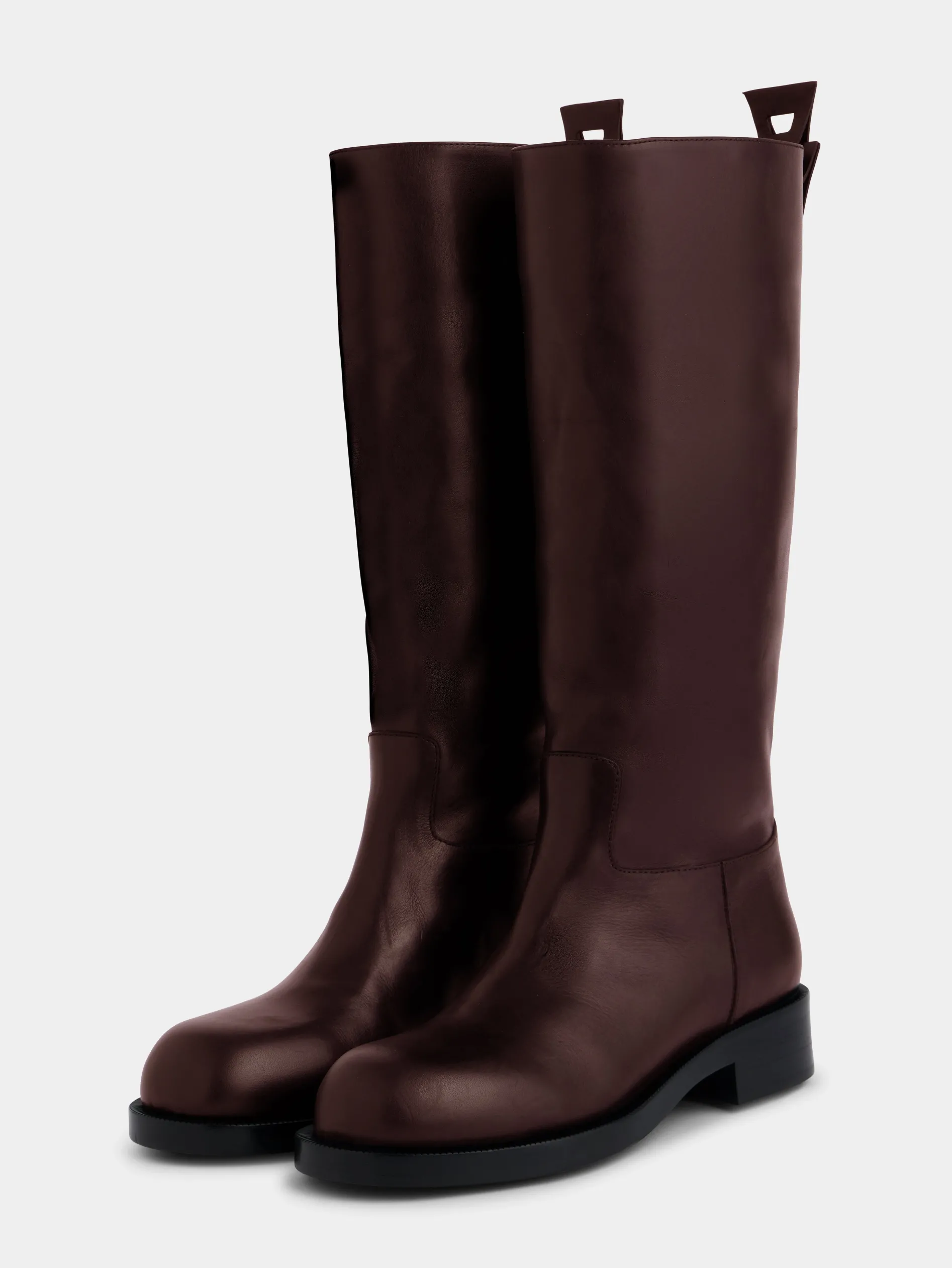 Cheap BOTTES EN CUIR LISSE Chaussures