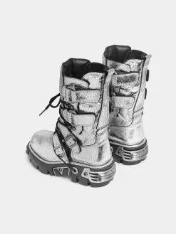 Discount BOTTES x NEW ROCK ARGENT Chaussures
