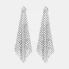 Best Boucle d’oreille en mesh argentée Sélection De Soirée | Boucles D'Oreilles