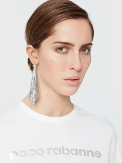 Best Boucle d’oreille en mesh argentée Sélection De Soirée | Boucles D'Oreilles