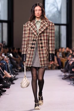 Online CABAN EN LAINAGE TARTAN Maille