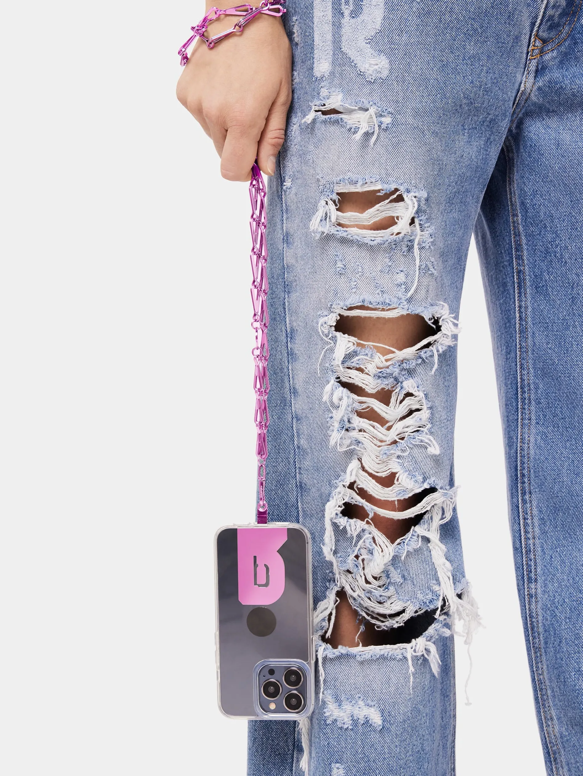 Flash Sale Chaîne de téléphone portable rosée Autres Accessoires