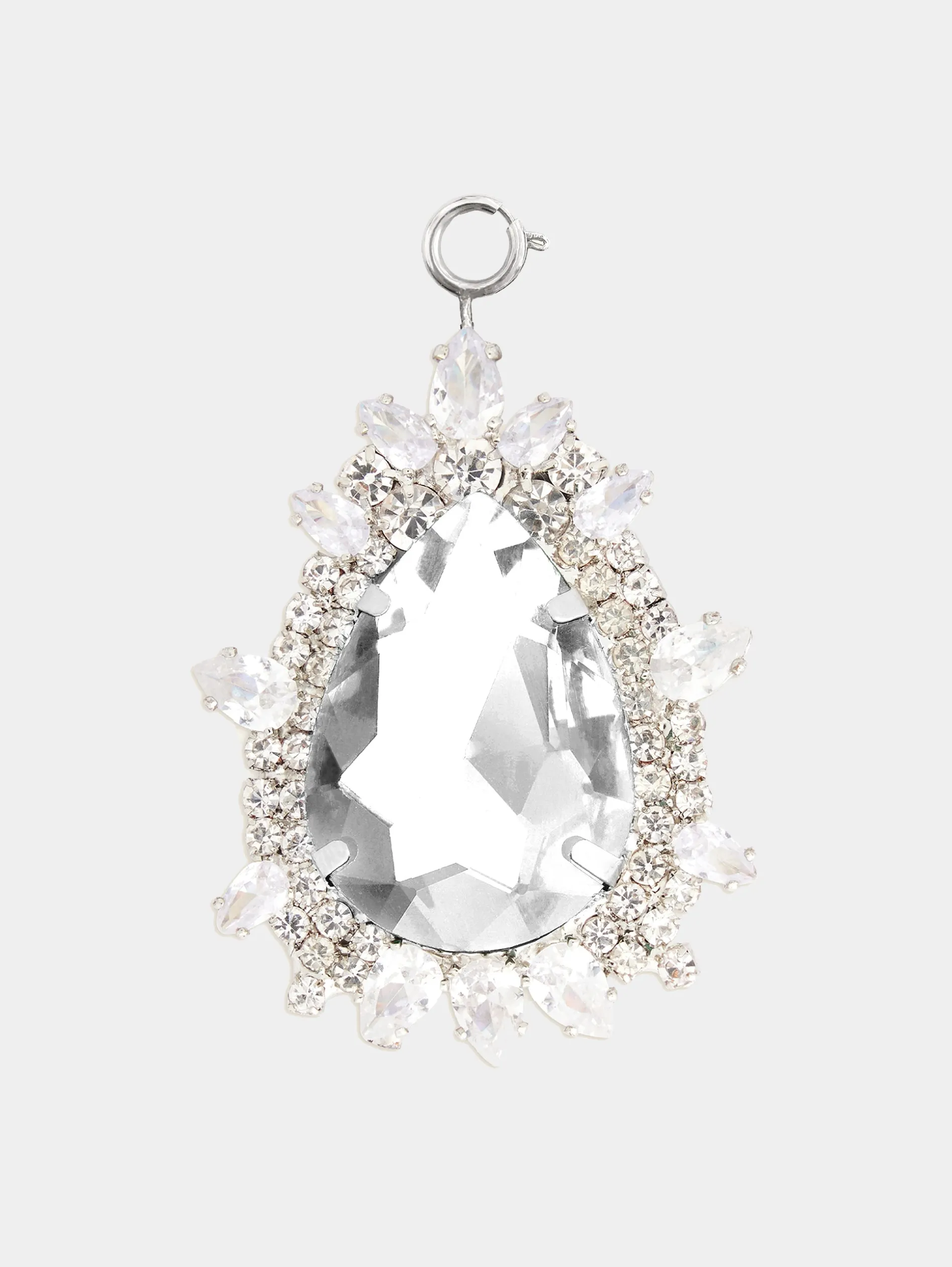 Online Charm poire en cristal transparent Personnalisez Votre Sac | Charms