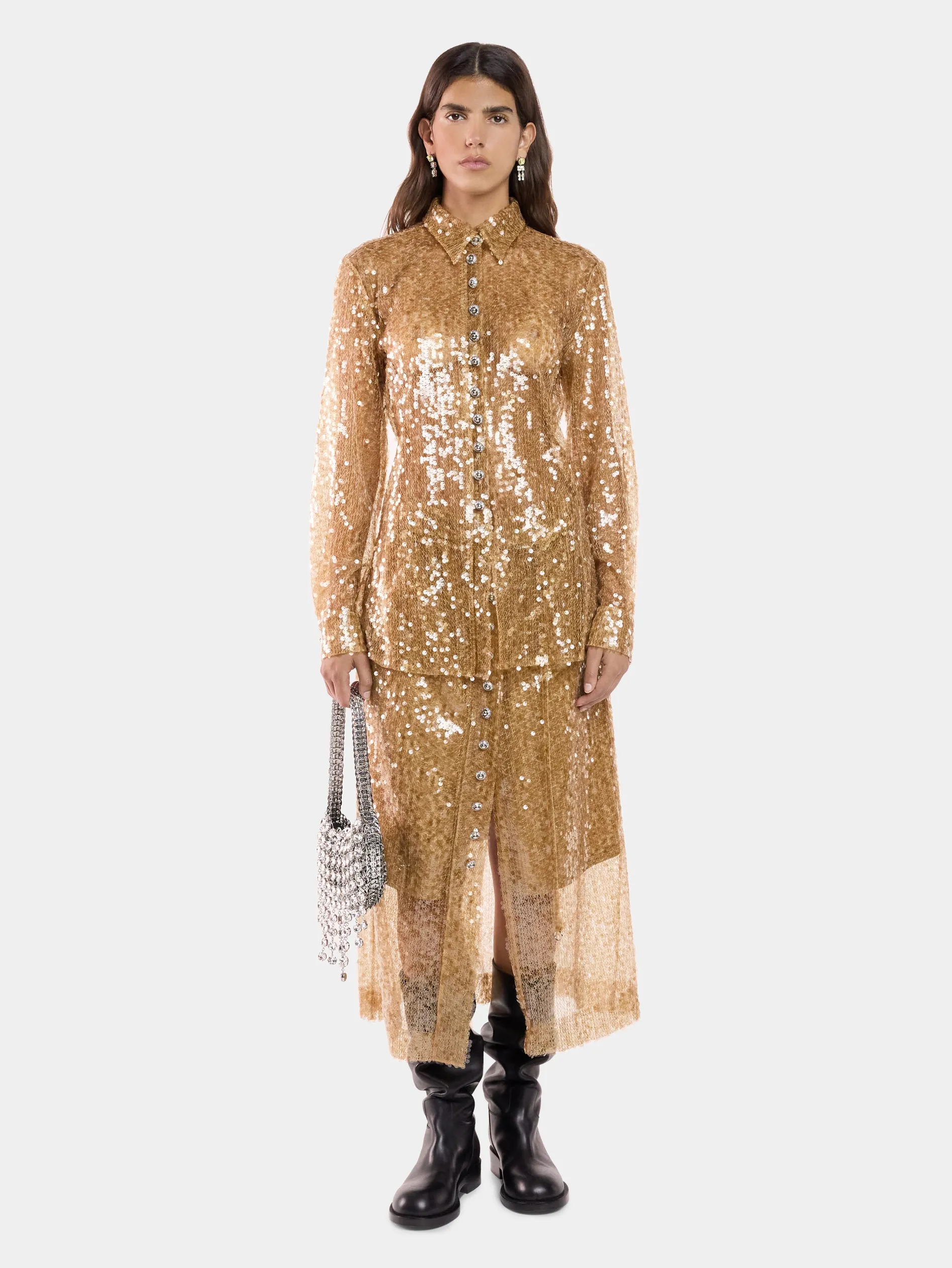 Cheap CHEMISE BRODÉE Hauts