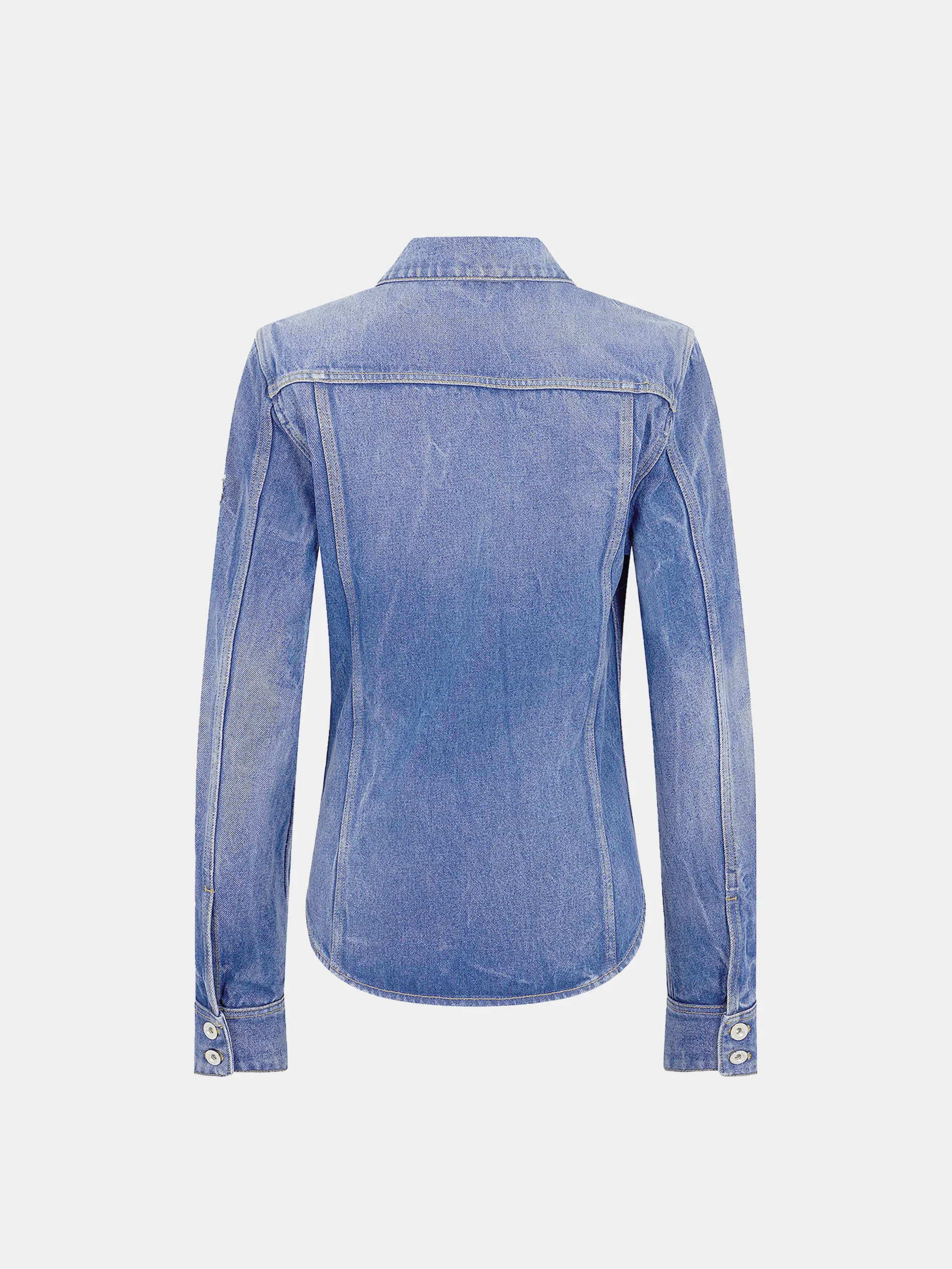Online Chemise en denim avec pastilles de métal 1969 Denim | Vestes