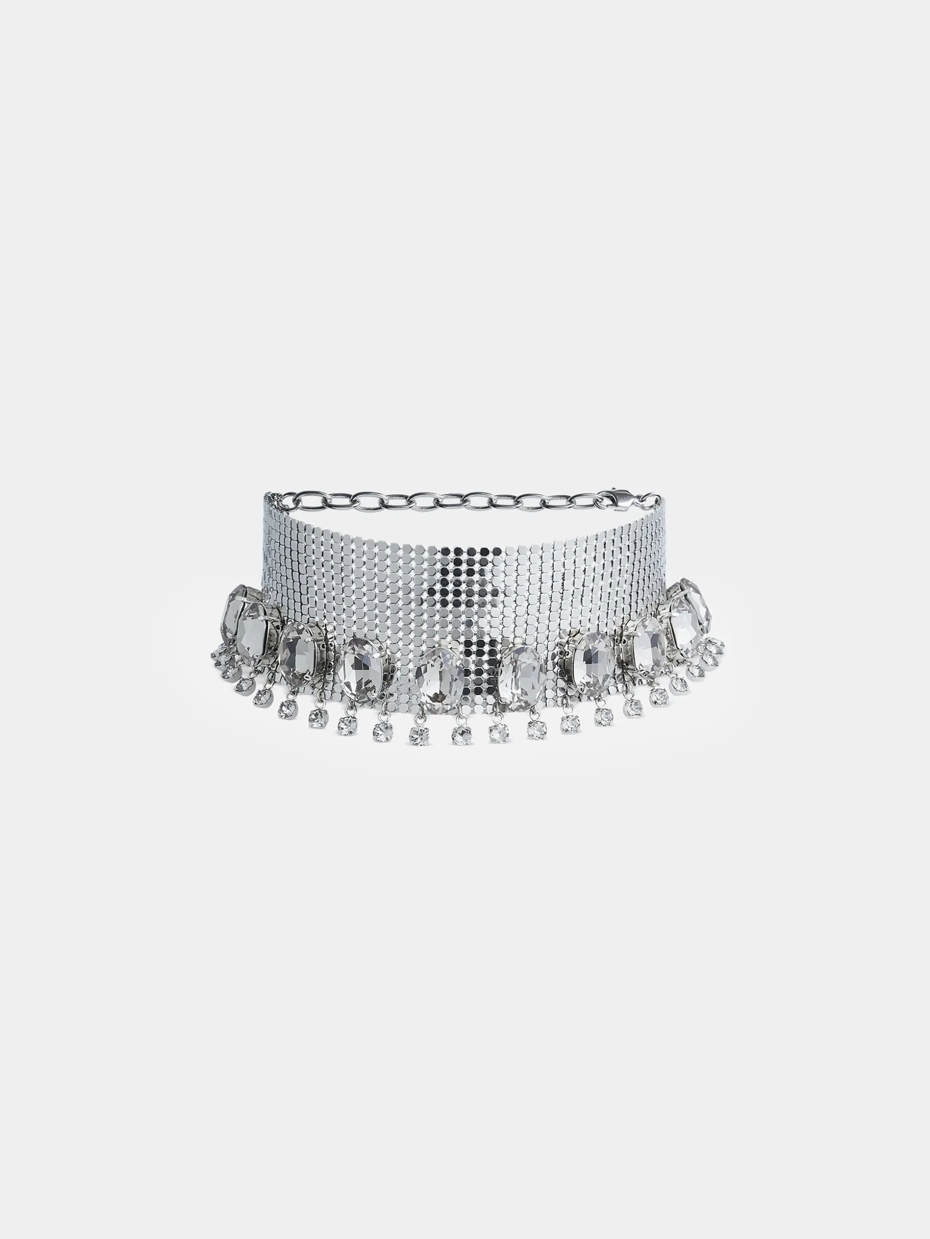 Flash Sale Choker en mesh couronné de cristaux Colliers