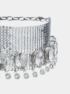 Flash Sale Choker en mesh couronné de cristaux Colliers