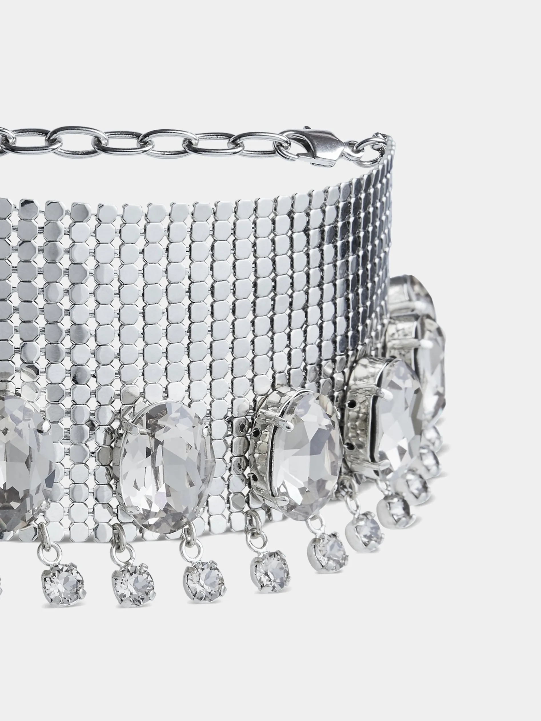 Flash Sale Choker en mesh couronné de cristaux Colliers