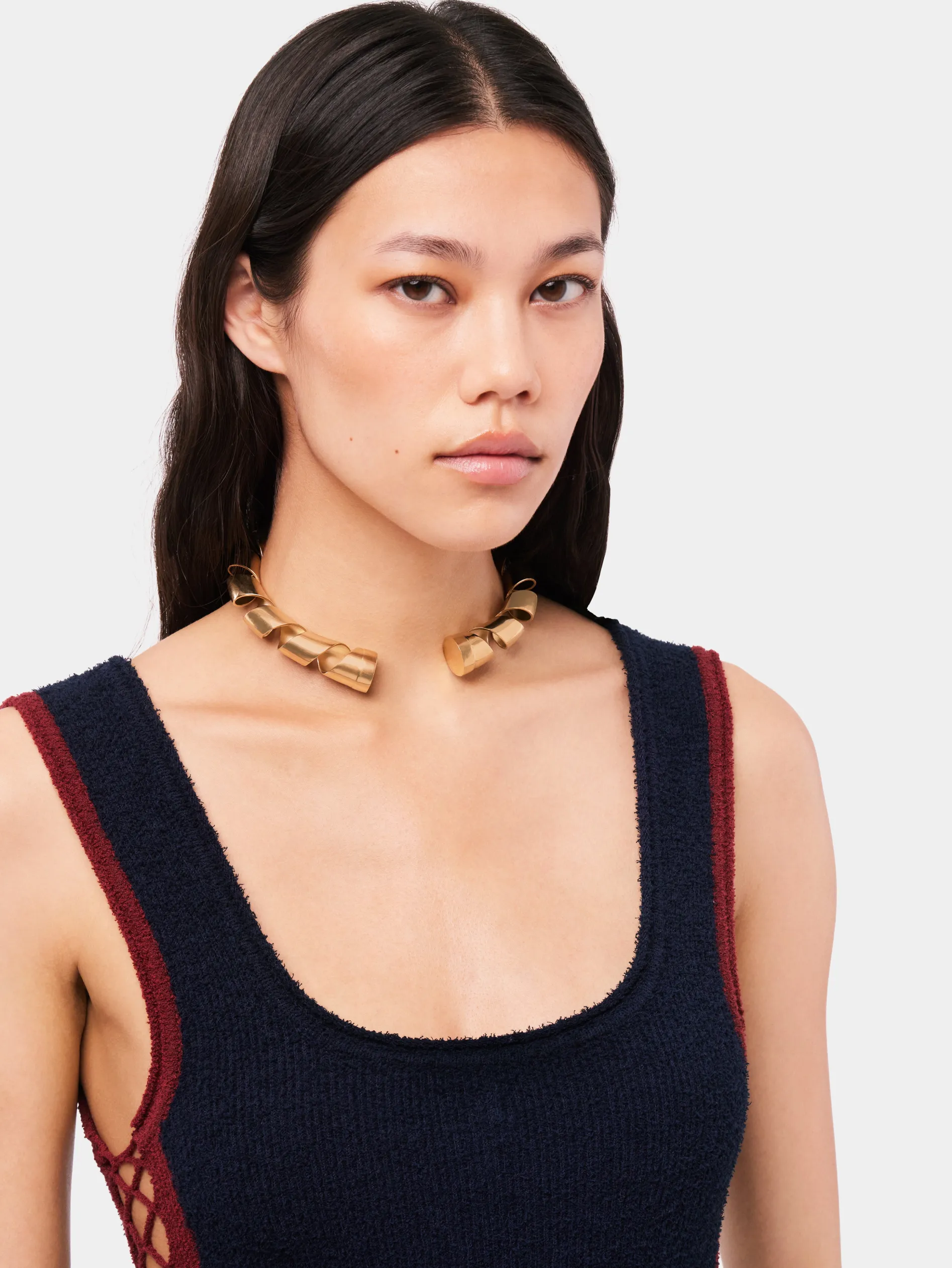 Online Choker XL Link Twist Colliers