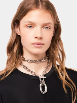Best Sale Collier double XL Link à pendentif argent Sélection De Soirée | Colliers