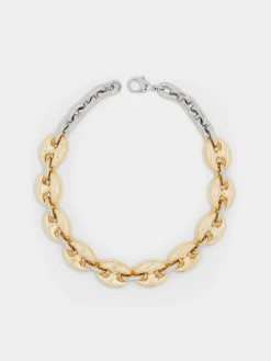 Store Collier Eight Chunky Or-Argent Colliers