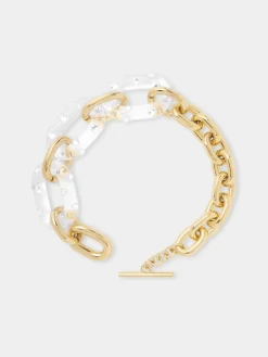 Online COLLIER XL LINK OVERSIZE TRANSPARENT à STRASS Colliers