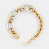 Best Collier XL Link oversize doré et argent Sélection De Soirée | Colliers
