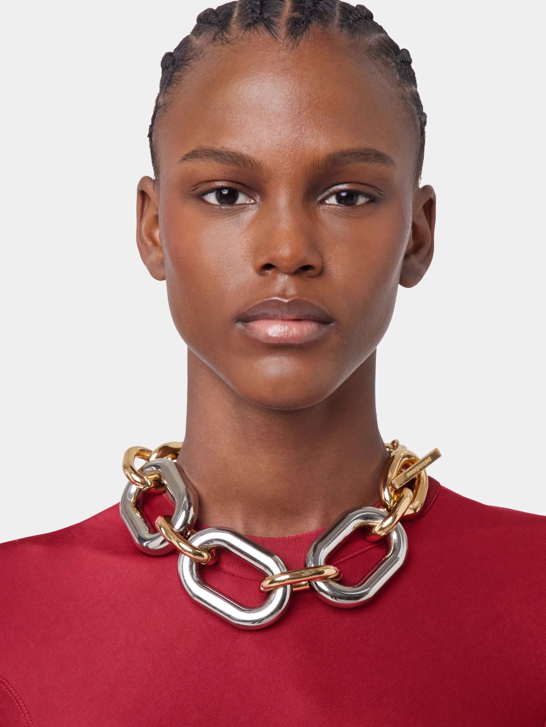 Best Collier XL Link oversize doré et argent Sélection De Soirée | Colliers