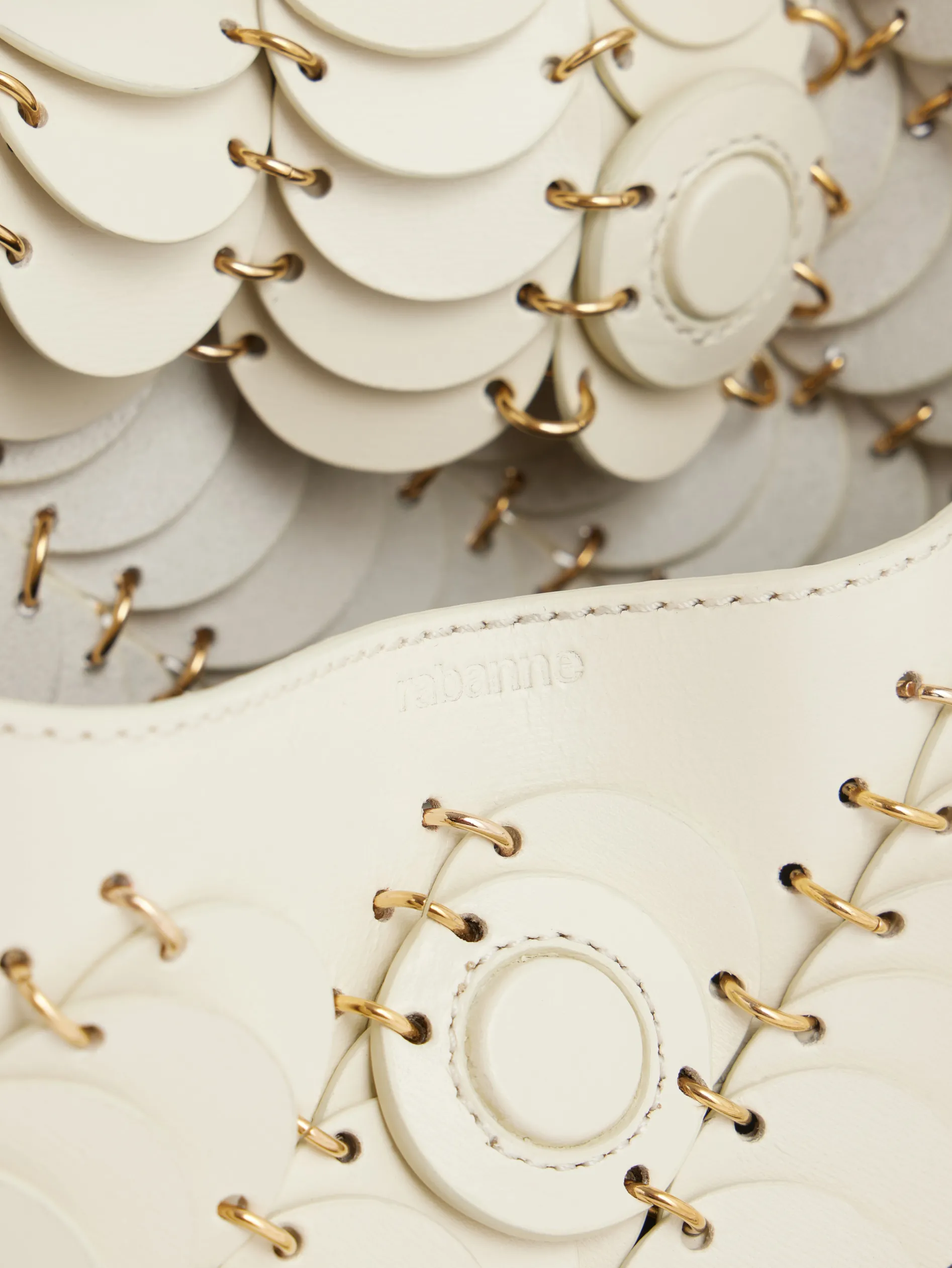 Discount CREAM PACO SHOULDER CLUTCH IN CALFSKIN LEATHER Les Sacs Paco En Cuir | Sacs Porté Épaule