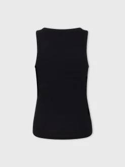 Fashion Débardeur noir à piercing Petits Cadeaux | Hauts