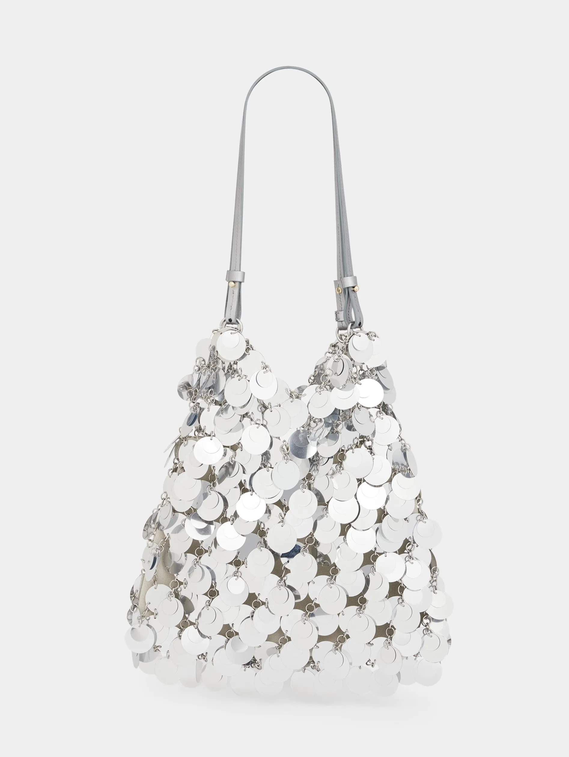 Outlet Grand sac pastilles sparkle argenté Sacs De Soirée | Sacs Porté Épaule