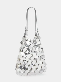 Outlet Grand sac pastilles sparkle argenté Sacs De Soirée | Sacs Porté Épaule