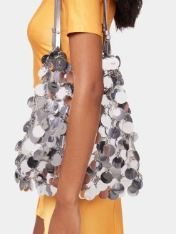 Outlet Grand sac pastilles sparkle argenté Sacs De Soirée | Sacs Porté Épaule