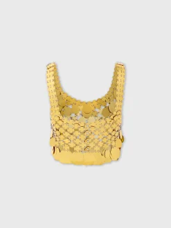 Online Haut assemblé à pastilles sparkle dorées Hauts