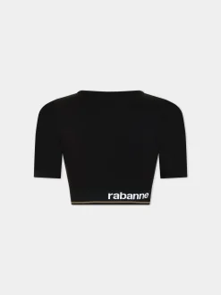 Outlet Haut court bodyline noir Hauts