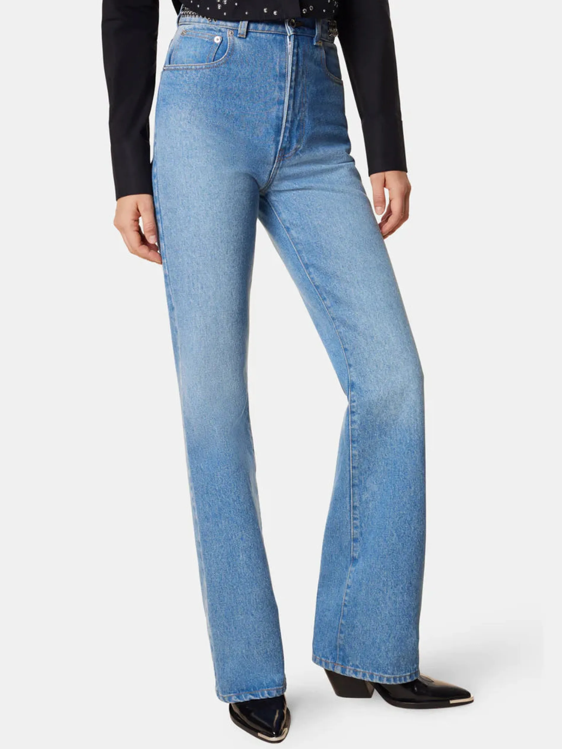 Fashion Jean avec pastilles Denim | Pantalons