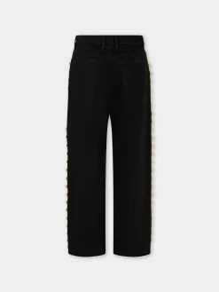 Shop JEAN BOYFRIEND EN DENIM NOIR Pantalons | Denim