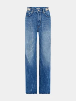 Clearance Jean signature à pastilles métalliques 1969 Denim | Pantalons