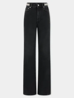 Hot Jeans noir signature avec pastilles 1969 Denim | Pantalons