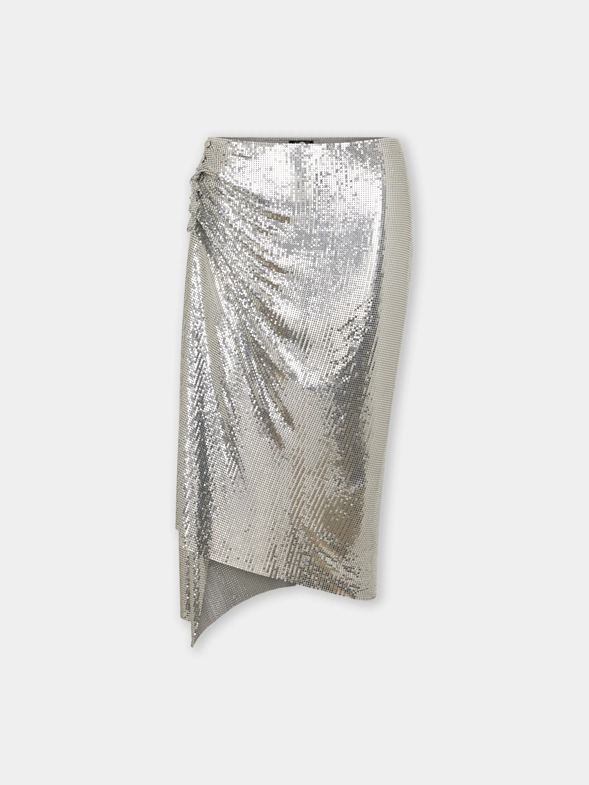 Sale Jupe drapée en maille Argent Jupes