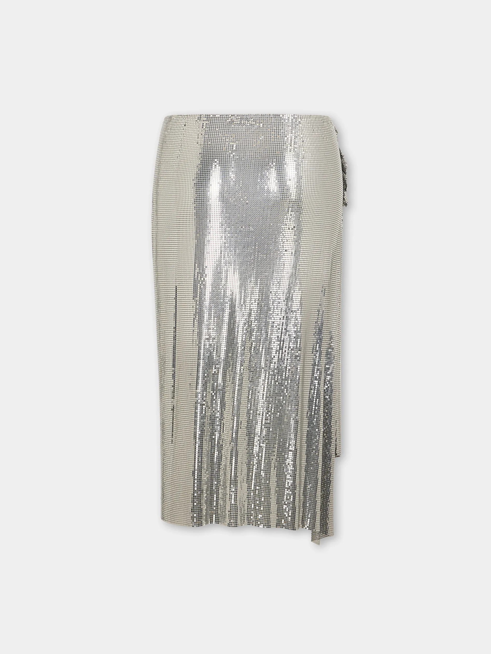 Sale Jupe drapée en maille Argent Jupes