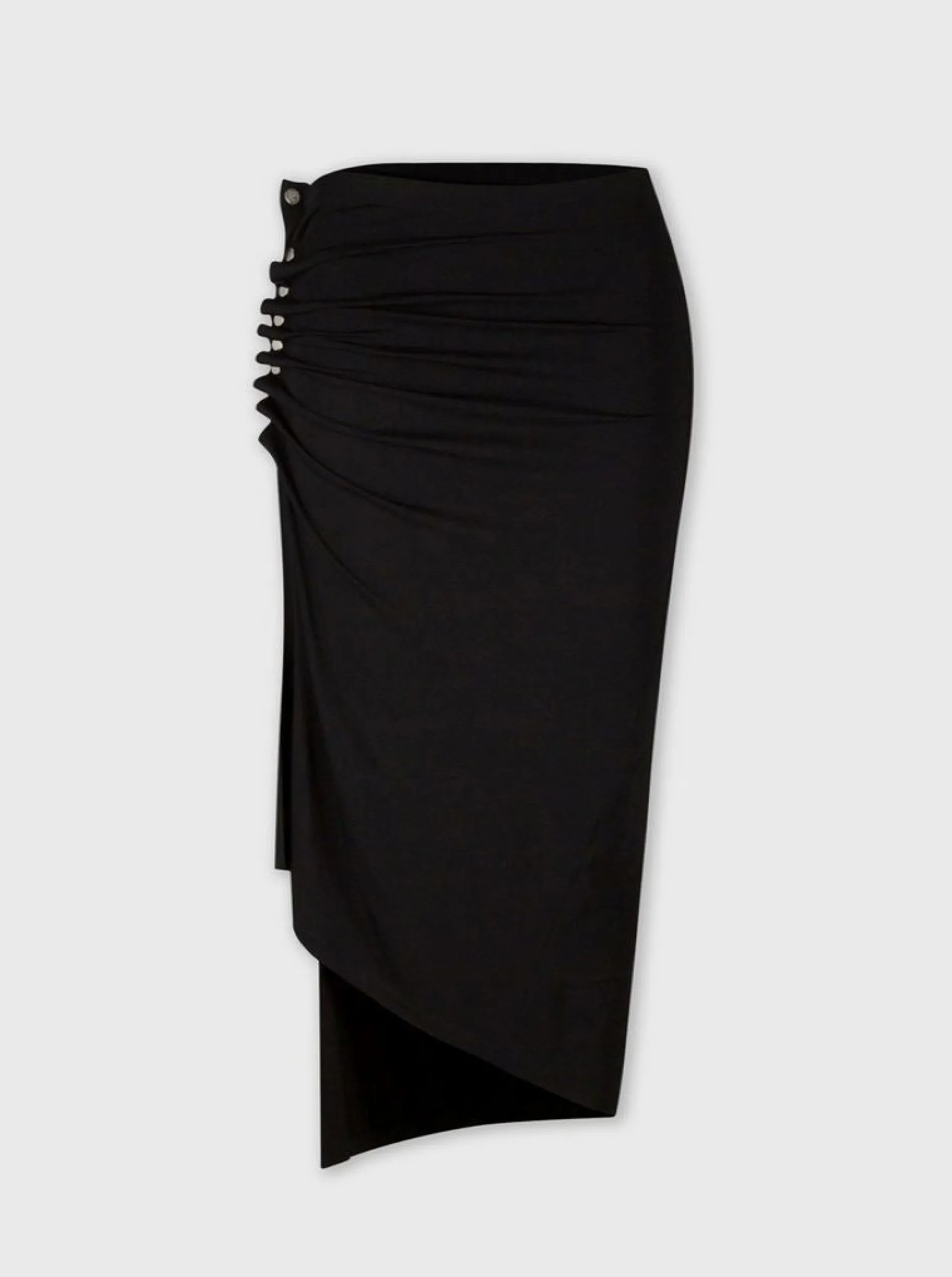 Hot Jupe fendue mi-longue noire Jupes