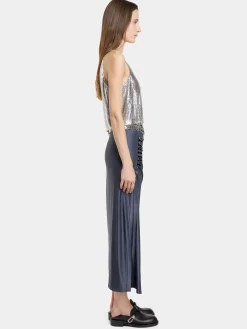 Cheap JUPE MIDI DRAPéE PRESSION EN JERSEY Jupes
