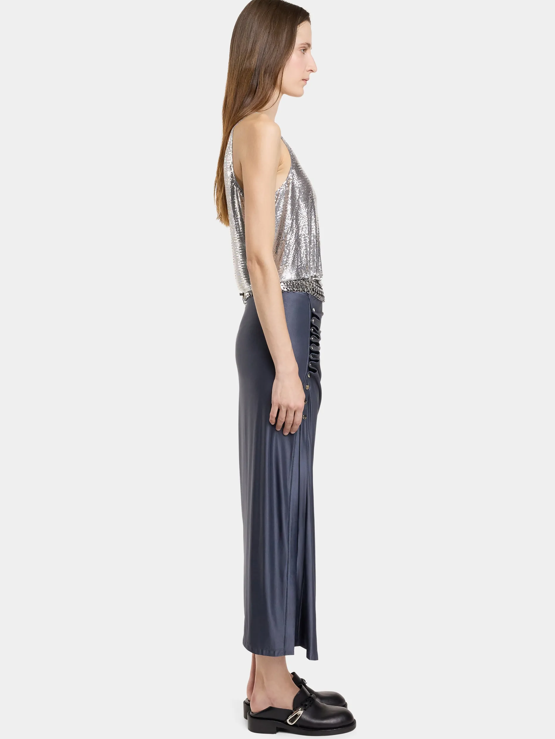 Cheap JUPE MIDI DRAPéE PRESSION EN JERSEY Jupes
