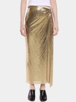 Best JUPE MIDI DRAPEE EN MESH Jupes