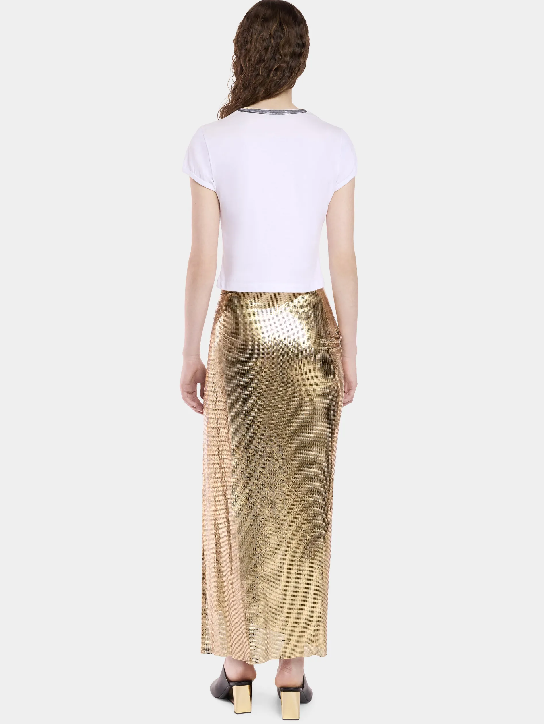 Best JUPE MIDI DRAPEE EN MESH Jupes