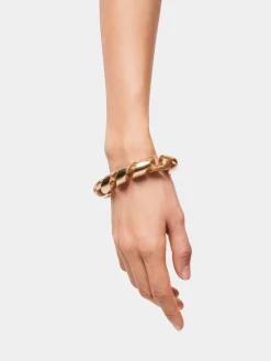 Flash Sale Manchette XL link twist dorée Bracelets
