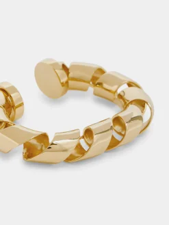 Flash Sale Manchette XL link twist dorée Bracelets