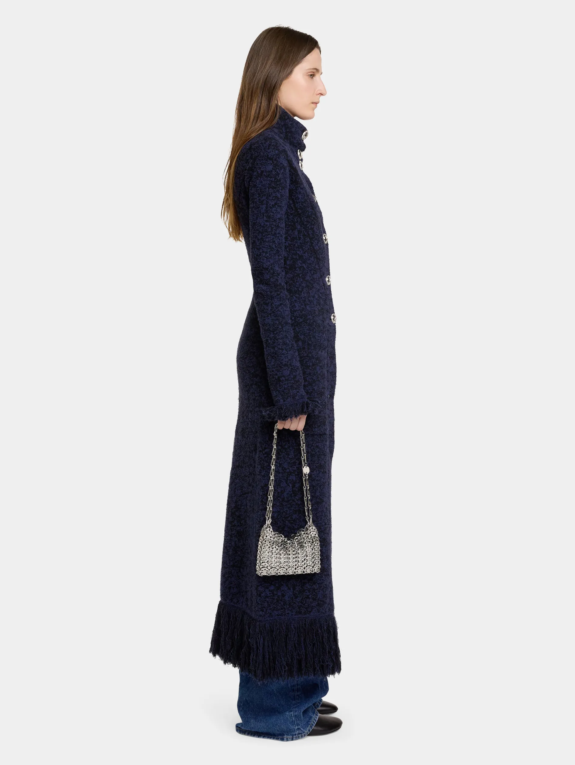 Hot MANTEAU LONG EN MAILLE TWEED Vestes | Maille