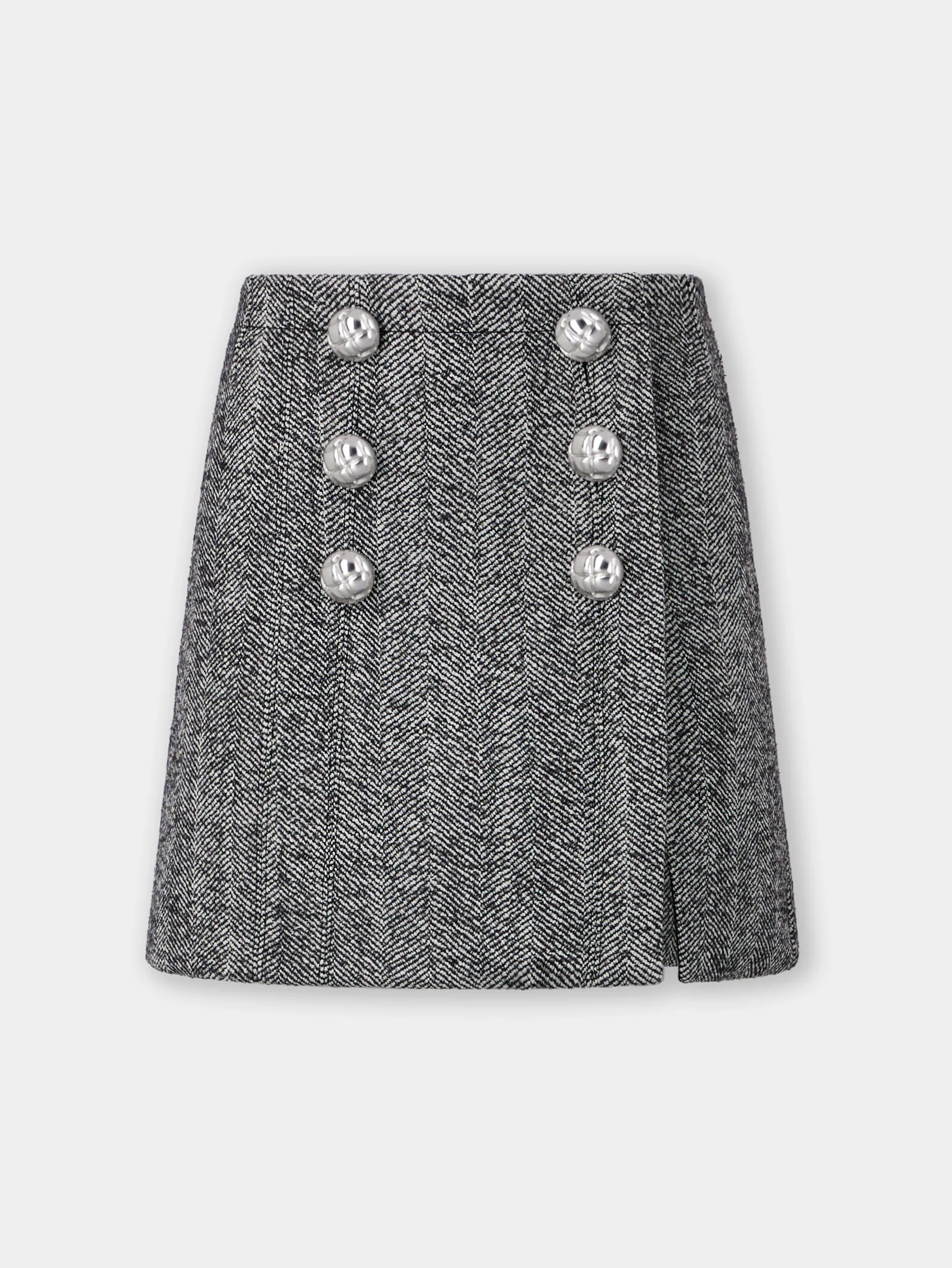 New MINI JUPE trapèze EN LAINAGE CHEVRONS Jupes | Maille