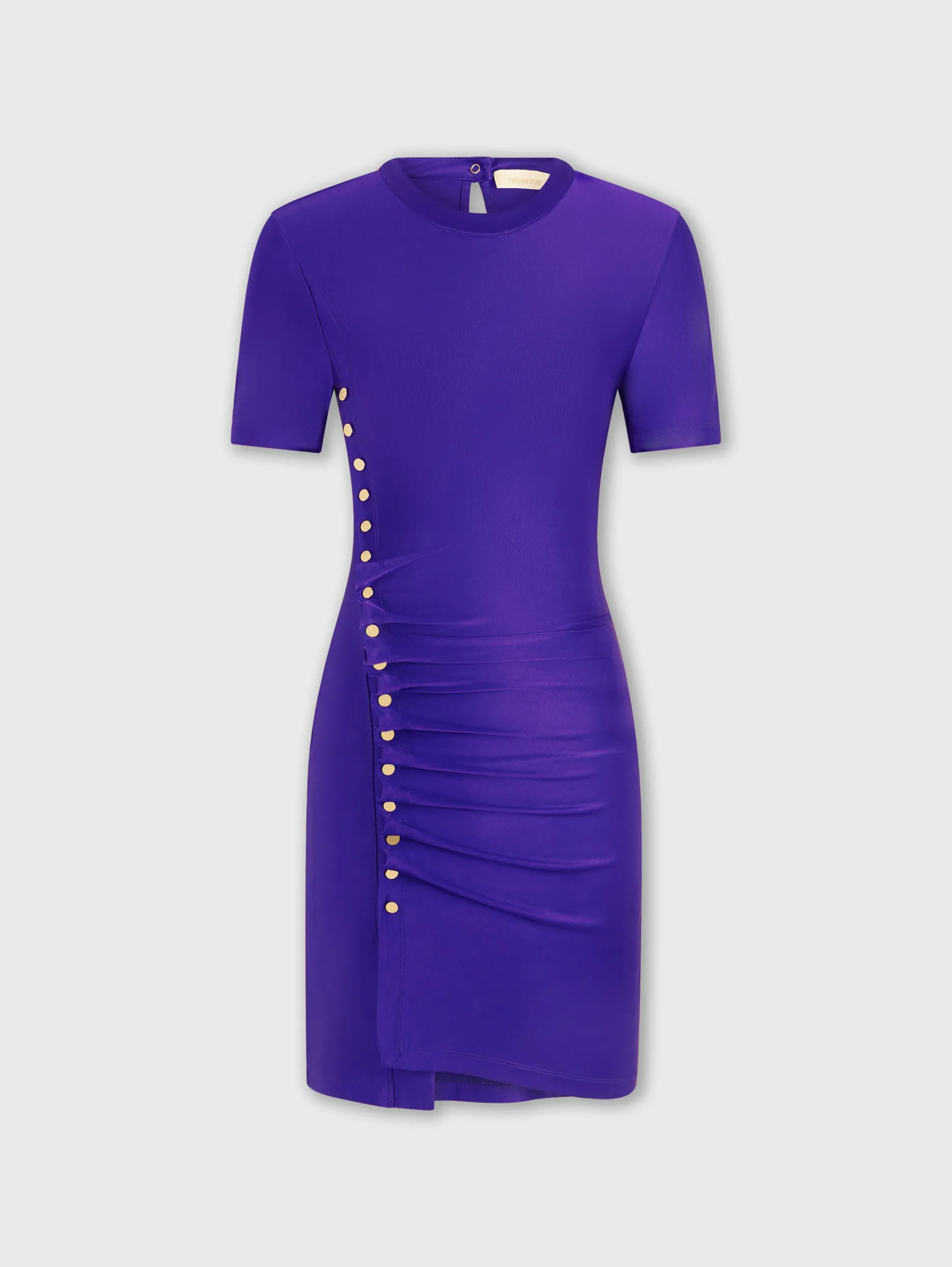 Clearance Mini robe violette drapée Robes