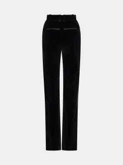 Discount Pantalon en velours à détail cristal Sélection De Soirée | Pantalons