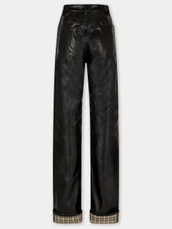 Cheap PANTALON EVASE EN SIMILI CUIR Sélection De Soirée | Pantalons
