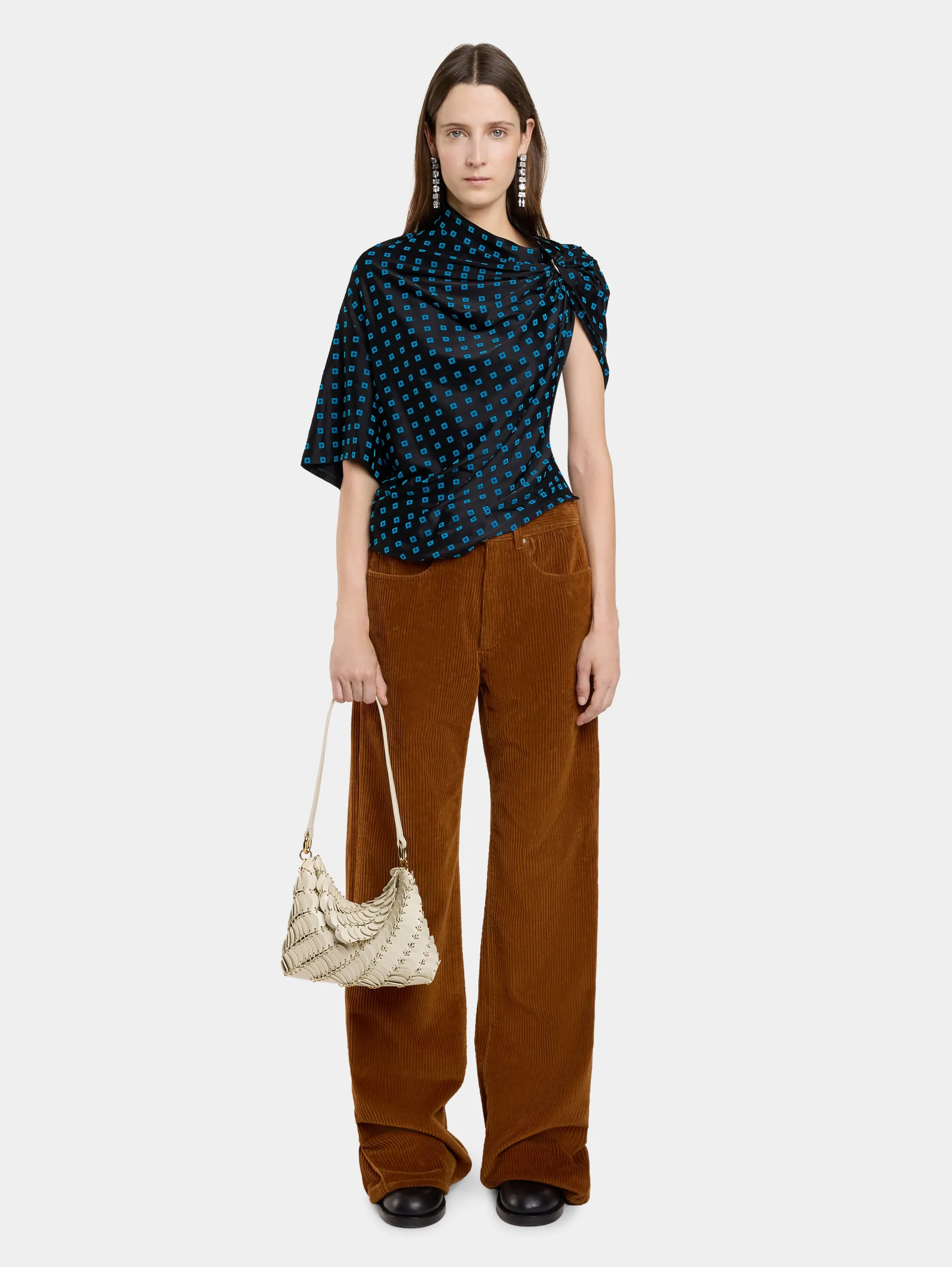 Sale PANTALON LARGE EN VELOURS côtelé Pantalons