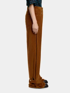 Sale PANTALON LARGE EN VELOURS côtelé Pantalons