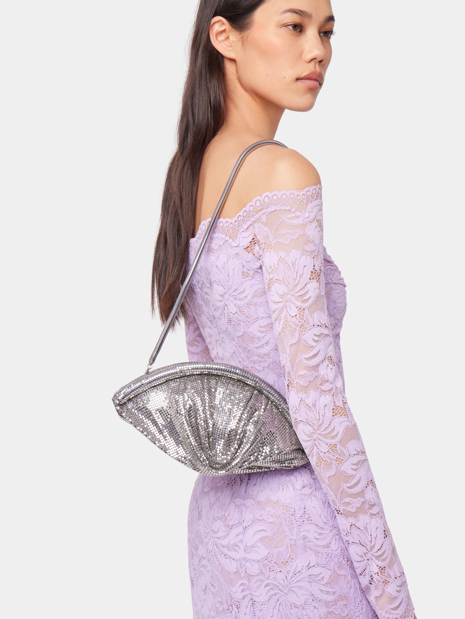 Sale POCHETTE DU SOIR ARGENT EN MESH Sélection De Soirée