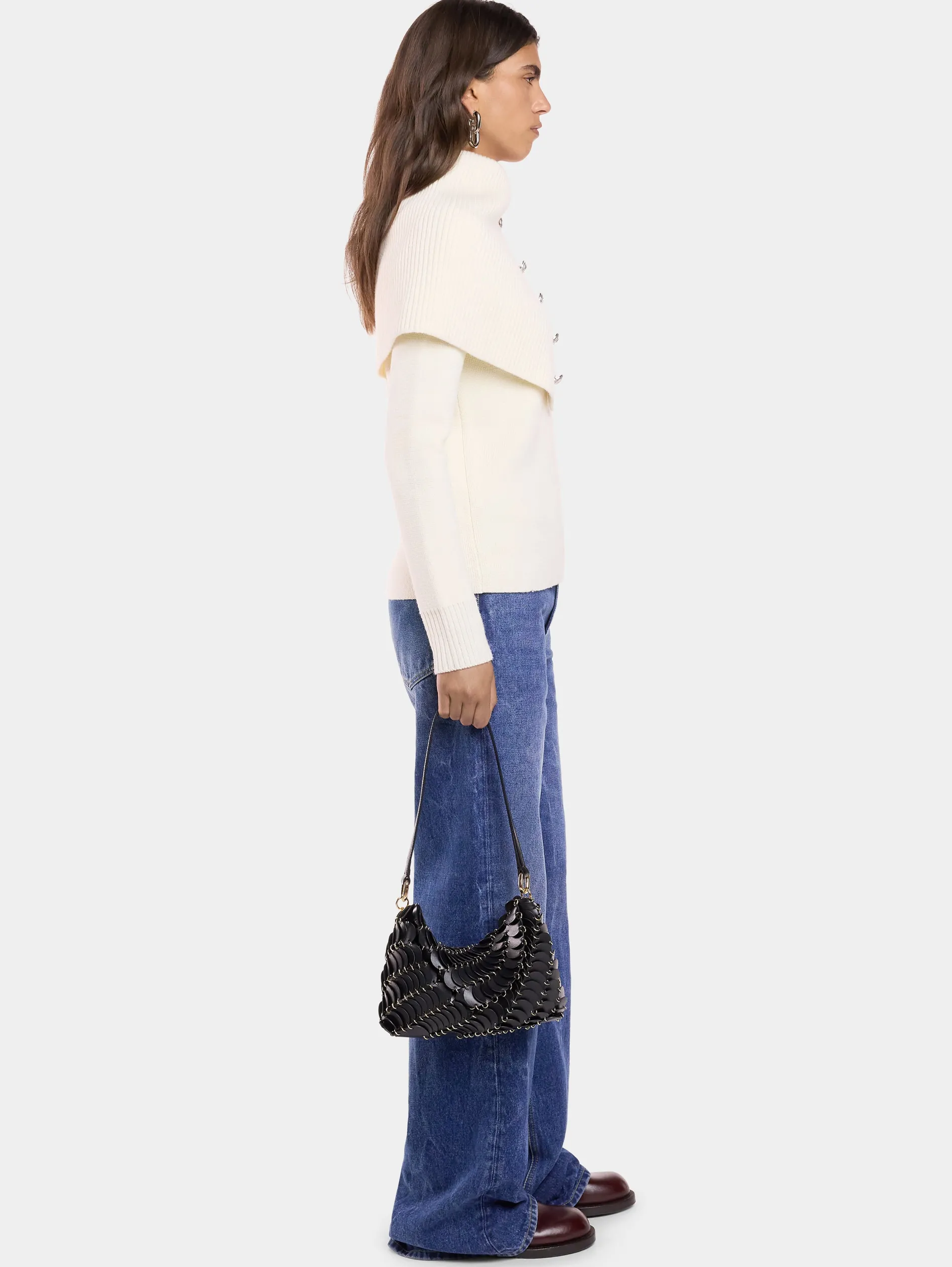 New PULL EN LAINE blanc cassé Maille | Hauts