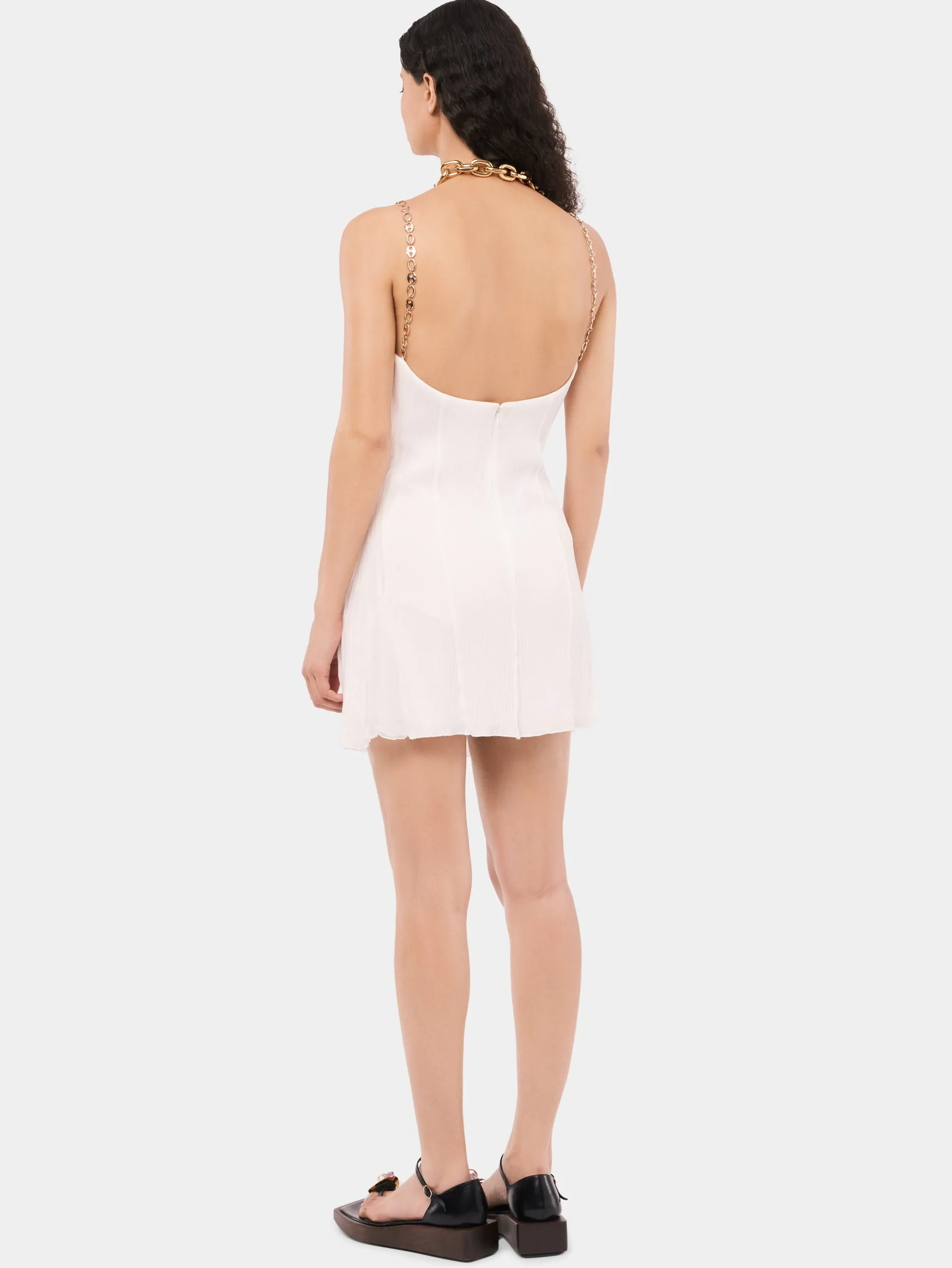 Sale Robe courte plissée Robes