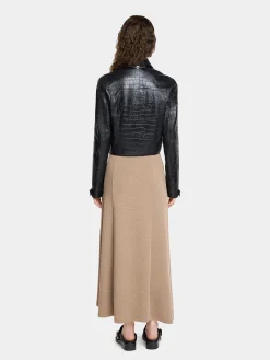 Store ROBE DRAPée PRESSION EN LAINE Maille | Robes